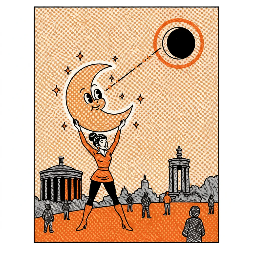 A Glowing Emoji on Calton Hill: How One Fringe Act Turned the Eclipse into a Moment