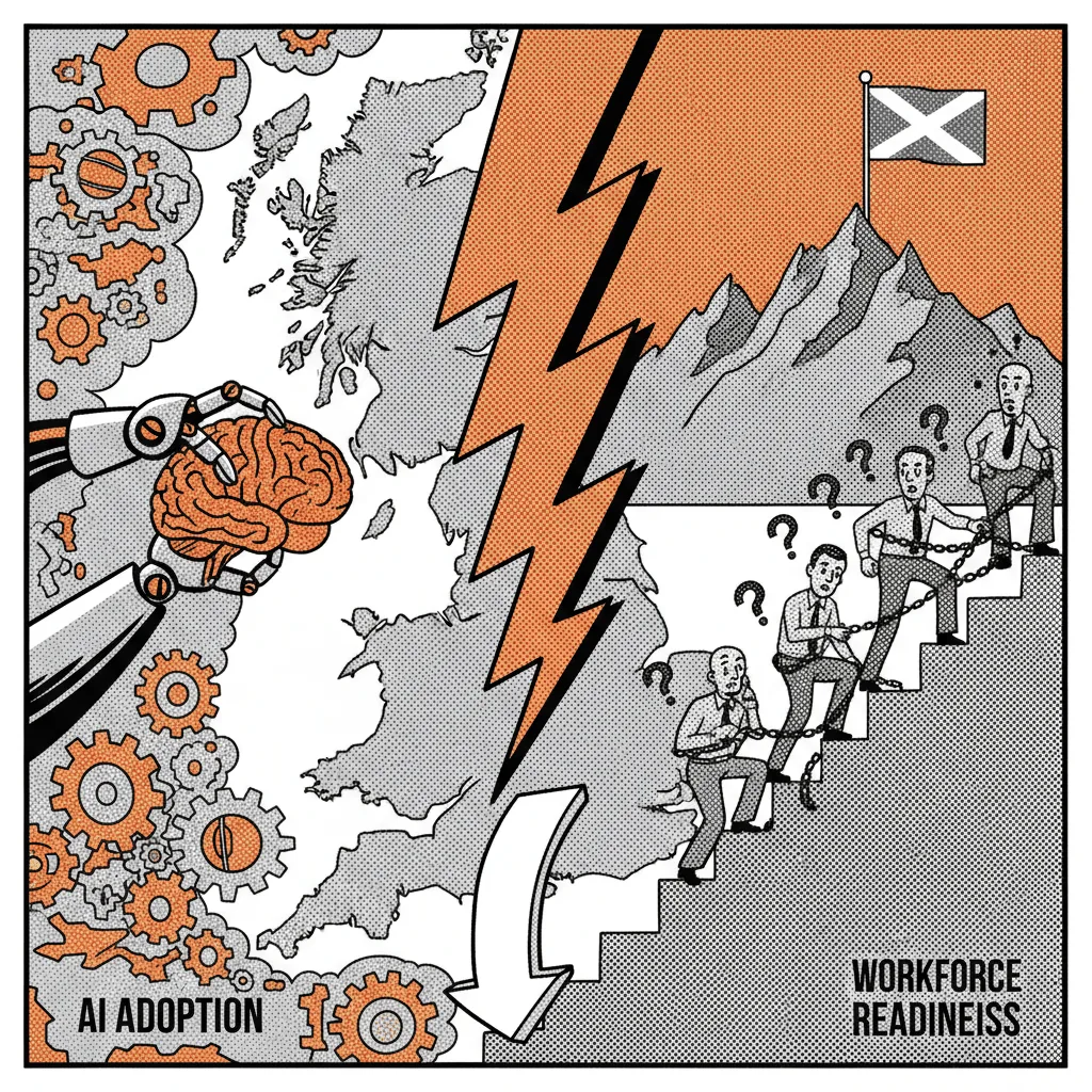 AI adoption is outrunning the workforce by two years, here's where Scottish SMEs stand