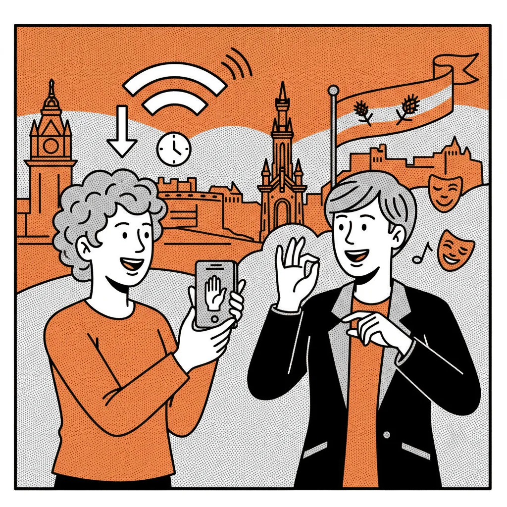 Edinburgh Fringe App Gets BSL Booking Tool, and Every Event Operator Should Pay Attention