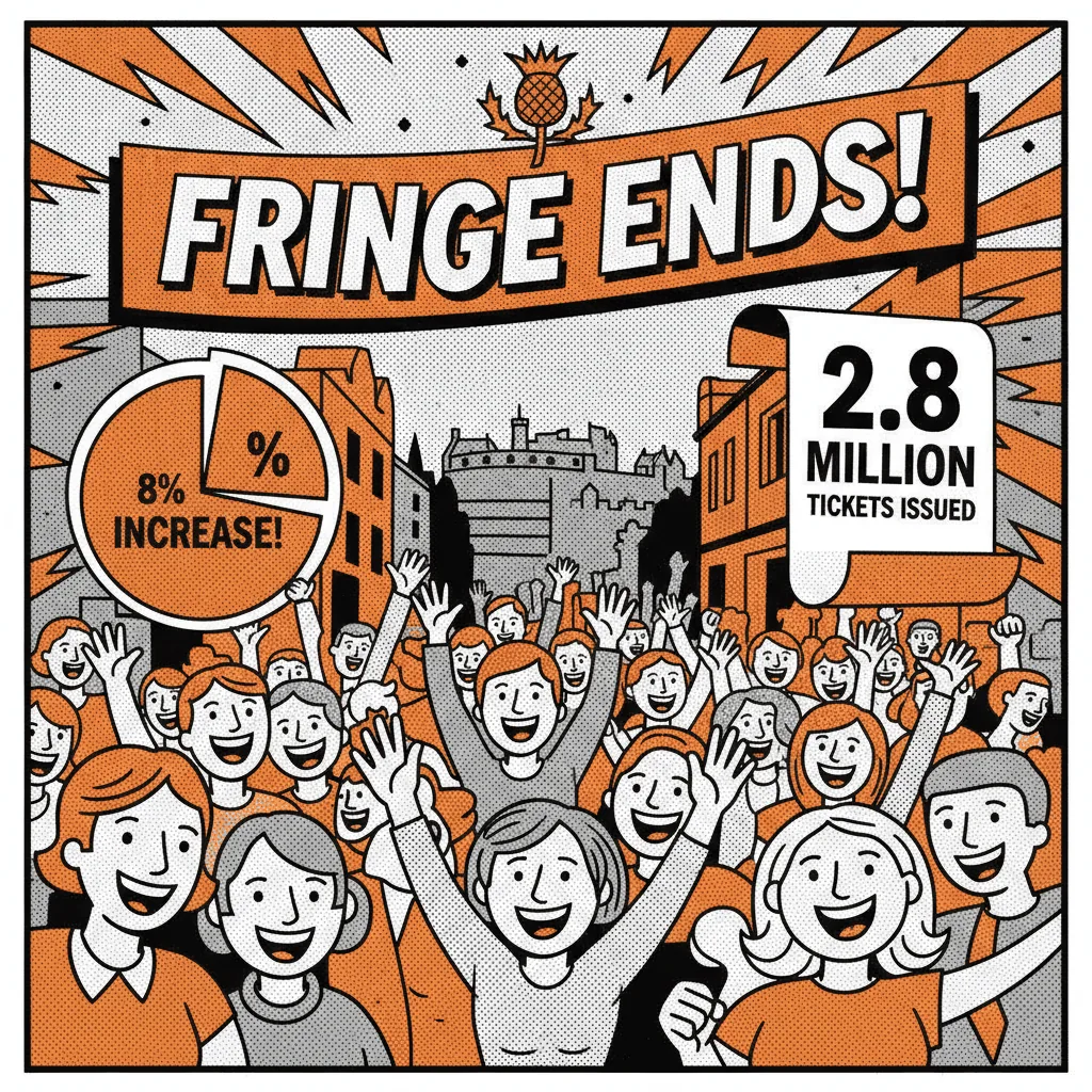 2.8 Million Fringe Tickets, Up 8%: The Numbers Every Edinburgh Business Should Pin to Their Wall