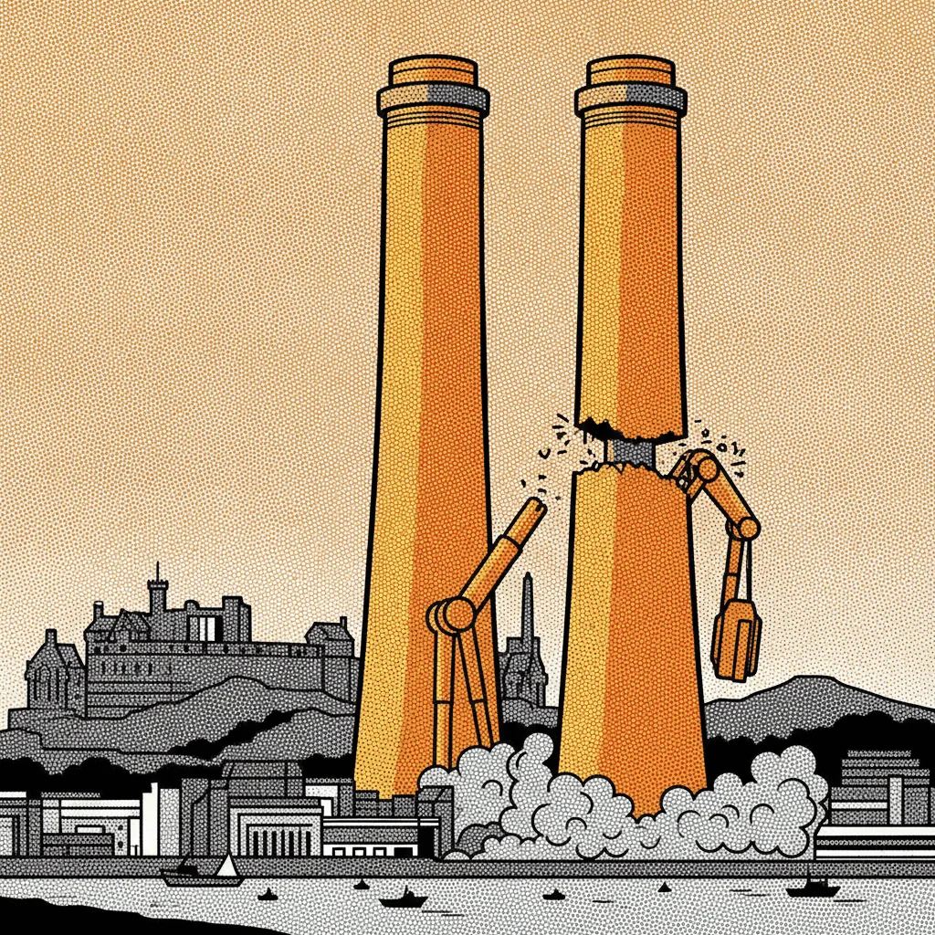Leith's Giant Yellow Towers Are Coming Down, and Edinburgh Can Finally See the Sky Again