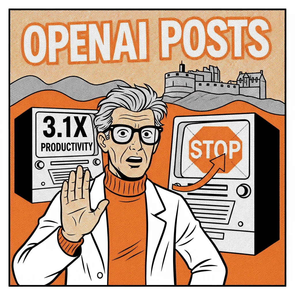 OpenAI's own researchers now get 3.1 days of AI work for every day they put in. That number should stop you in your tracks.