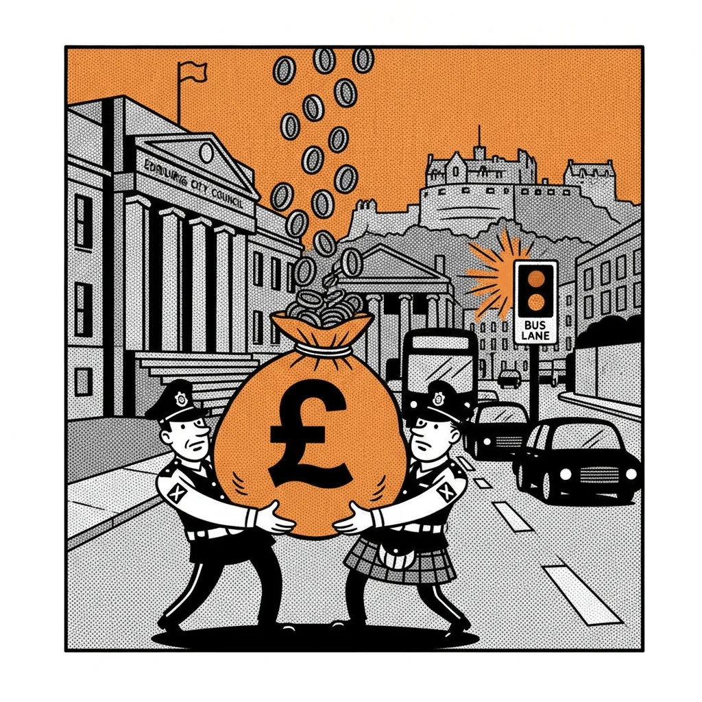 Edinburgh's bus lane cameras banked £1.1m in six months, and your delivery van is probably in the frame